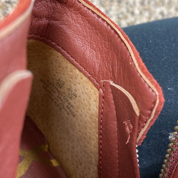 Sam Edelman Rust Red Packer Suede Ankle Bootie - Picture 10 of 10